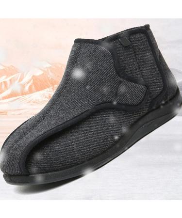 DXDUI Orthopedic Diabetic Shoes for Swollen Feet - Adjustable Open Toe Recovery Walking Shoe for Elderly Men Women - Black, Size 47 - Buy Online on GoSupps.com