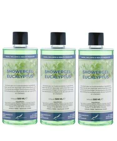 Claudius Shower Gel Eucalyptus 500 ml set of 3 pieces Shower gel