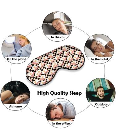 Fried Eggs & Bacon Sleep Mask for Women - Adjustable Eye Shades with Elastic Strap | Ideal for Comfortable Sleep - Buy Online on GoSupps.com