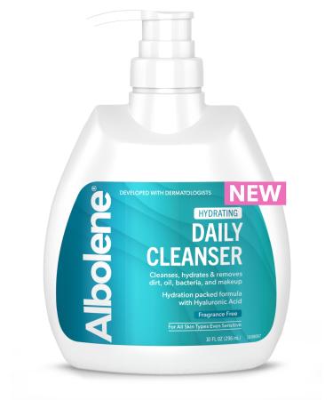 Albolene Daily Face Wash  Moisturizing Face Cleanser and Makeup Remover with Hyaluronic Acid  10 fl oz - Buy Online on GoSupps.com
