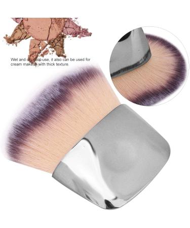 Loose Powder Brush Flat Arched Soft Fibe Mini Makeup Brush for Foundation Face Powder Blush Contour Bronzer(Silver) - Buy Online on GoSupps.com