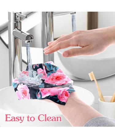 Buy 6Pcs Elegant Flower Design Microfiber Cleaning Cloths | Soft 6.3x6.3 Inches Eyeglasses Camera Lens & Phone Screen Wipes - International Shipping Available - Buy Online on GoSupps.com