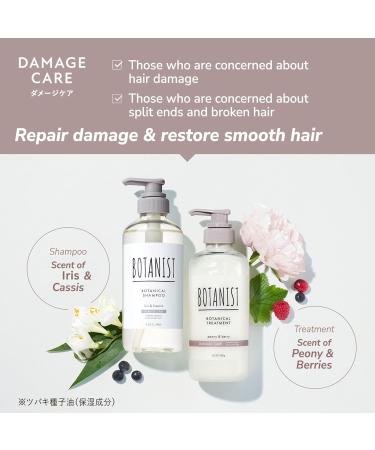 Botanist Japanese Organic Shampoo for Damaged Hair - Sulfate & Silicone Free | 490 mL Repairing Hair Care for Men & Women - Buy Online on GoSupps.com