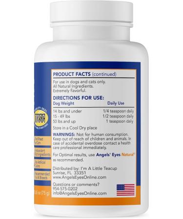 Angels' Eyes Chicken Formula Tear-Stain Remover for Dogs 75 g 75 g (Pack of 1) - Buy Online on GoSupps.com