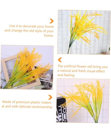 Zerodeko 4pcs 7 Simulated Rice Wheat Ear Flower House Decorations for Plants Realistic Wheat Ear Faux Plants Fake Wheat Ear Faux Greenery Artificial Ears of Wheat Paddy Plastic - Buy Online on GoSupps.com