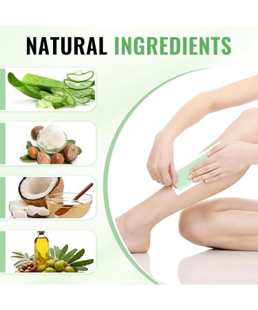 Wax Strips for Body Hair Removal | 120 Strips + 8 Oil Wipes | Dual Sided Bikini & Brazilian Wax Kit for Men & Women - Odourless & Skin-Friendly - Buy Online on GoSupps.com