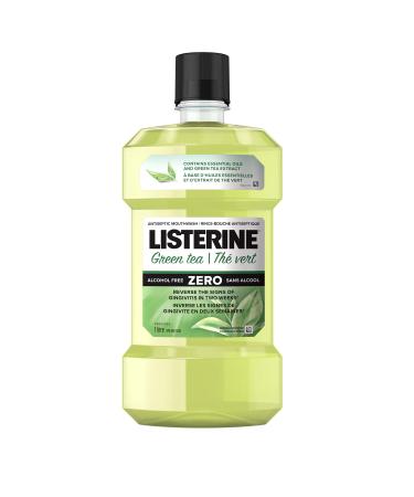 Listerine Alcohol Less Intense Mouthwash 1 l (Pack of 1) Mouthwash Green Tea