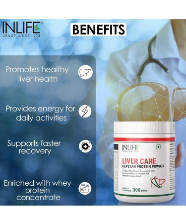 Buy INLIIFE Hepstan Liver Care Protein Powder | Whey Protein Supplement with Vitamins Minerals & BCAAs 300g Vanilla | International Shipping Available - Buy Online on GoSupps.com