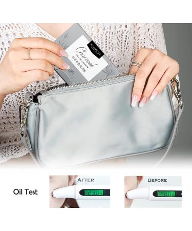 4 Packungen Gesichts-L schpapier Gr ntee labsorbierende Bl tter f r M nner Frauen 400 St ck Gesichts l Blotting Paper Gesicht Blotting-Papiere Face Oil Blotting Papers l-L schpapier Bamboo Charcoal - Buy Online on GoSupps.com