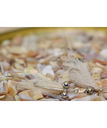Crazy Charlie Bonefish Fly Fishing Flies - White - Mustad Signature Duratin Hooks - Size 4 - 6 Pack - Buy Online on GoSupps.com