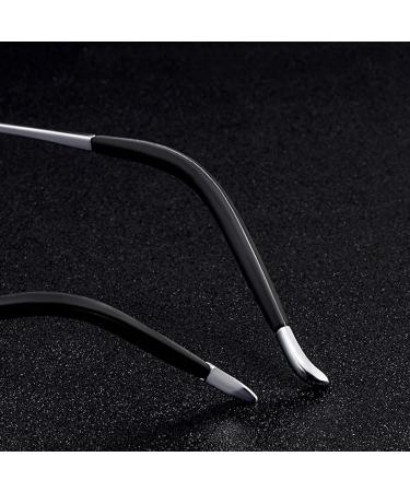 Men's Frameless Tinted Reading Glasses | Blue Light Filter | Titanium Frame | 3.5x Magnification | Stylish & Durable - Buy Online on GoSupps.com
