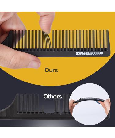 Goodofferplace 4PCS Hair Rat Tail Combs Set - Fine Tooth Metal Hair Pick for Women & Girls - Ideal for Curly Braiding & Styling - Detangling Comb (Black) - Buy Online on GoSupps.com