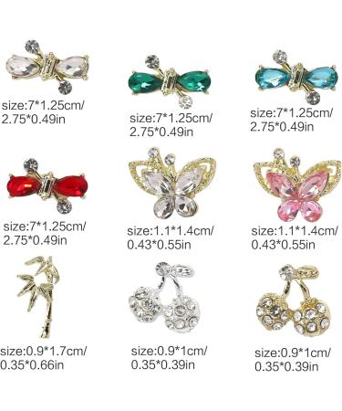 10pcs Elegant Art Alloy 3D Alloy Accessories Eye Catching Colors For Various Styles X1177 - Buy Online on GoSupps.com