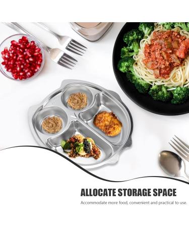 Buy Cabilock Cartoon Owl Stainless Steel Divided Plates for Kids - Durable & Portable Dining Dishes for Toddlers - Buy Online on GoSupps.com