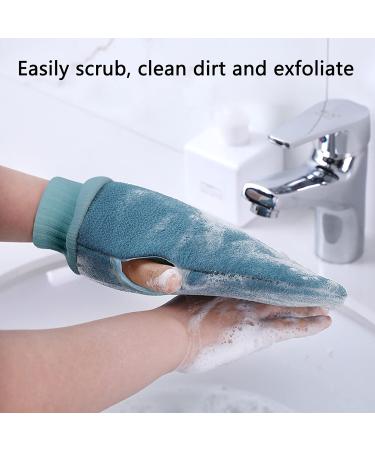 Lyydan Double-Sided Peeling Gloves - 2 Pack Exfoliating Body Scrub for Shower Spa Massage | Dead Skin Removal - Buy Online on GoSupps.com