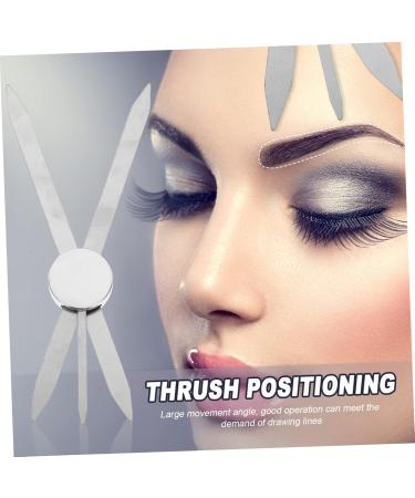 Ipetboom 8 Pcs Balance Ruler Eyebrow Makeup Template Eyebrow Microblading Ruler Positioning Ruler Girl mediumx8pcs Silverx8pcs - Buy Online on GoSupps.com