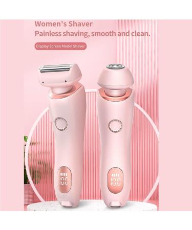 Dusk Official Razor Dusk Razor for Women Silk Glide Pro Shaver Waterproof 2 in 1 Electric Shaver Razors for Women Wet & Dry for Leg Arm Underarm Pubic Area Removable Head (Pink) - Buy Online on GoSupps.com