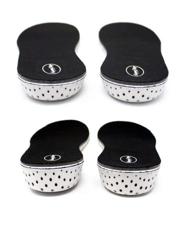 HappyStep Full Length Memory Foam Height Increase Insoles for Men Size 5-10 (1 Pair 2cm + 1 Pair 3cm) Men 2cm+3cm Men