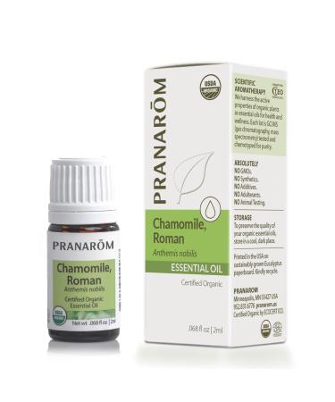 Pranarom - Chamomile Roman Essential Oil 2ml - Ideal for Wellness Enthusiasts - Diffusing for Relaxation Therapy - Certified Organic Purity - 100% Pure Certified Organic Anthemis Nobilis