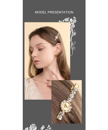 Golden Square Hair Clips for Thick Hair - 20 Pack Gothic Gold-Colored Hairpins (6.5 cm) for Women & Children - Buy Online on GoSupps.com