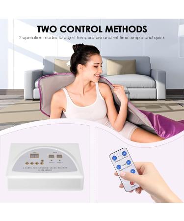 Buy HlieeeoSfcn Infrared Sauna Corner: 2-Zone Portable Heating Blanket with Remote Control | Professional Detox Therapy | International Shipping Available - Buy Online on GoSupps.com