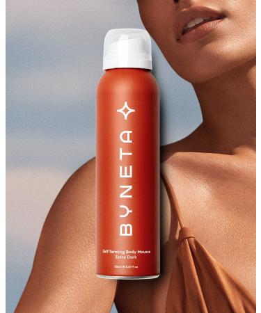 Byneta Self Tanning Body Mousse - Extra Dark | Immediate skin bronzing - Long lasting tan develops within 3-4 hours Firms up the skin Lasts 4-5 days | Made in Italy