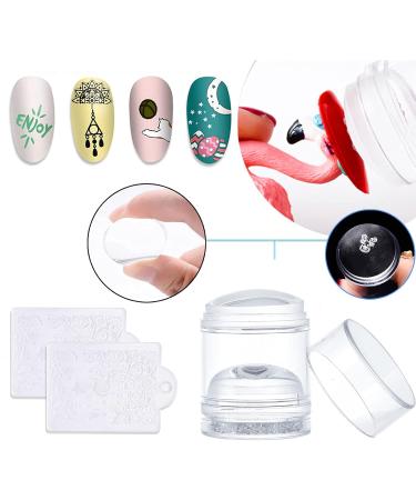 Niceneeded Nail Art Jelly Stamper Set - Double Layer Silicone Stamp & Scraper for DIY Manicure | International Shipping Available - Buy Online on GoSupps.com