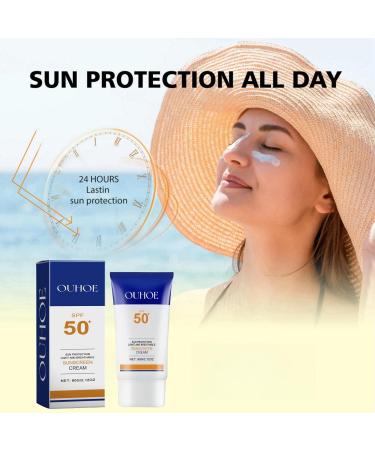 Sun Protection Light and Breathable Sunscreen Cream Daily UV Defense Sunscreen Sunscreen Spf 50 for Face Face Sunscreen Moisturizer Best Sunscreen for Face Sun Protection Breathable Sunscreen Cream - Buy Online on GoSupps.com