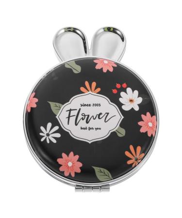 Folding Vanity Mirror Compact Makeup Mirror Vintage Mirror Folding Makeup Mirror Round Mirror Small Cosmetic Mirror Tote Purse Mini Mirror Travel Abs Double Mirror Double Sided