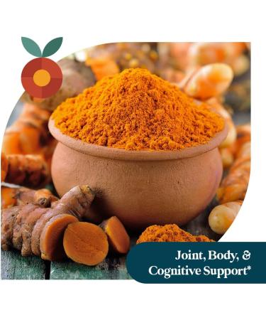 Pattern Wellness Turmeric Curcumin 1300mg - Joint Health & Cognitive Support - 60 Capsules - Buy Online on GoSupps.com