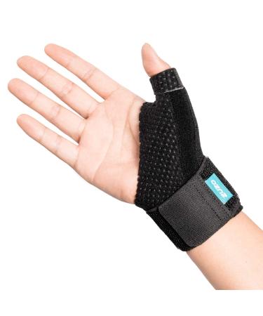 2U2O Compression Reversible Wrist Stabilizer Splint & Thumb for BlackBerry Thumb Arthritis Carpal Tunnel  Tendonitis Sprained Pain Relief Trigger Finger  S-M S/M