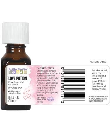 Aura Cacia Love Potion Essential Solution 15 ml | Premium Aromatherapy Blend for Romance | International Shipping Available - Buy Online on GoSupps.com