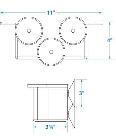 Seachoice Cockpit Organizer with 3 Suction Cups | Boat Storage Solution | White - Buy Online on GoSupps.com
