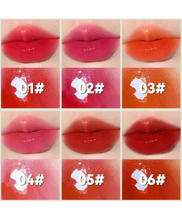 Long-Lasting Lip Stain Set - 6 Waterproof Colors | Mini Liquid Lip Oil & Tinted Gloss for Cheeks | Hydrating Non-Stick Cup Vivid Color - Perfect for Women - Buy Online on GoSupps.com