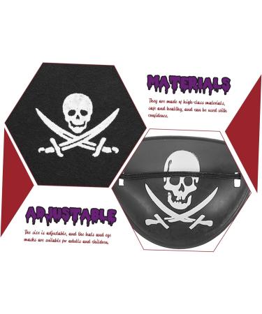 Healeved 12 Sets Pirate Hair Blindfold Pirate Hat with Pirate Eye Patch Prom Suit Pirate Captain Hat Pirate Theme Party Favors Pirate Cosplay Hat Pirate Costume Halloween Supplies Plastic - Buy Online on GoSupps.com