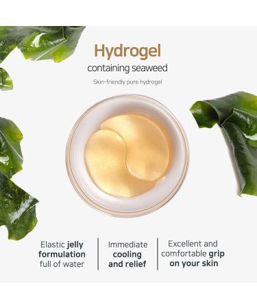 Petitfee Gold Hydrogel Eye Patch - 60 Pieces for Bright Eyes & Anti-Aging - Buy Online on GoSupps.com