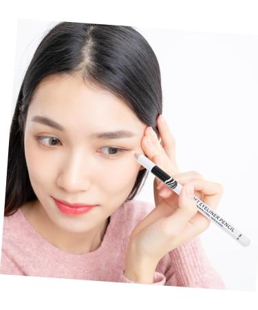BIUDECO 40 Pcs Lying Silkworm Eyeliner Eyeshadow Pen Brow Pencil Highlight Pencil Gel White Wooden Pole - Buy Online on GoSupps.com