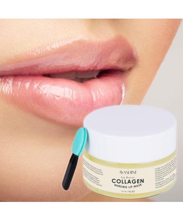 Avashine Collagen Lip Sleep Mask - Hydrating Lip Treatment & Moisturizer for Dry Lips - Buy Online on GoSupps.com