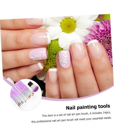 Ipetboom 1 Set Dust Brush Suit Nail Brush Nail Liner Nail Art Diy Pen Nail Drawing Brush Detailing Brush Kit Nail Design Brush Nails Gel Nail Art Pens Acrylic Rod Crystal Pen Painted - Buy Online on GoSupps.com