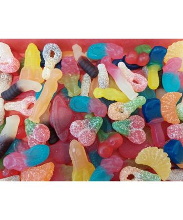 Happy Birthday vegan Pick N Mix Sweet Letterbox Gift box Hamper more than 10 Different Classic Traditional Retro Candy Fizzy - Non Fizzy Jelly mix 500g - Buy Online on GoSupps.com