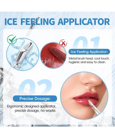 Ice Watery Lip Gloss #04 | Hydrating Tinted Lip Tint | Plumper with Metallic Brush | Long-Lasting & Nonstick Liquid Lipstick - Buy Online on GoSupps.com