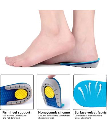  Buy Altartar Heel Spur Inserts - Top Orthopedic Heel Cushions for Men & Women | Silicone Heel Protection for Plantar Fasciitis - 35mm Blue  - Buy Online on GoSupps.com
