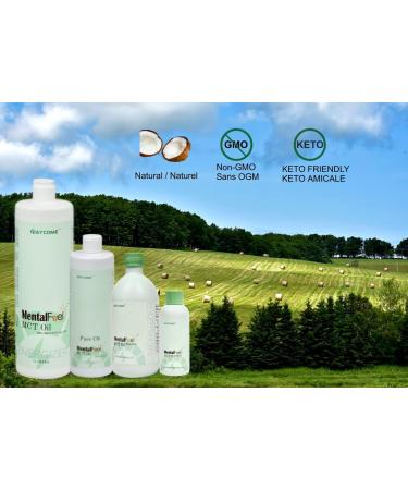 MentalFuel MCT Oil -100% C8 / C10 MCT Oil' 1 L(33.8 FL OZ) From Non-GMO Coconut oil Unflavoured Excellent in Keto Coffee Non-BPA Vegan Gluten-Free Keto & Paleo - Buy Online on GoSupps.com