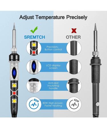 Pyrography Pen Kit 43Pcs | Wood Burning 80W Soldering Iron Kit | Adjustable Temperature | DIY Tool Set for Embossing, Carving, and Pyrography - Buy Online on GoSupps.com