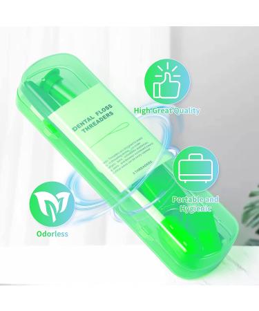 Annhua 8 Pcs Orthodontic Care Kit for Braces - Portable Cleaning Tools with Interdental Brush, Ortho Wax, Floss & More - Green - Buy Online on GoSupps.com
