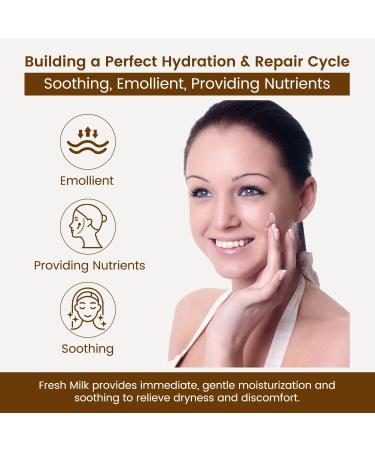 AOAO Oatmeal Face Cream for Dry Skin, Deep Hydration with Ceramides & Jojoba Seed Oil, Daily Soothes & Repairs Dry, Strengthens Skin Barrier, Lightweight Fast-Absorbing & Nourishing 130g/4.6oz - Buy Online on GoSupps.com