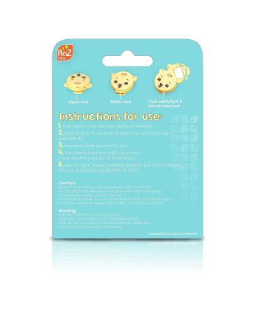 RaZbaby Vapor-Raz Clip-On Vaporizer - Cough & Cold Relief - Natural Menthol & Eucalyptus Aromatherapy - 4 Refill Pads - Buy Online on GoSupps.com