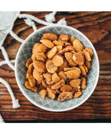 Seeberger Almonds Honey & Salt 13 Pack Roasted & Salted Halved Almond Kernels Vegetarian Snack for On-The-Go 80g Each - Buy Online on GoSupps.com