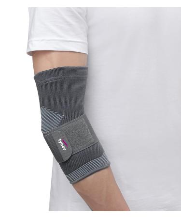 Elbow Support for Gym (1 Pair) - Elbow Brace for Men Women Workout ALL SIZE AVAILABLE (Large)