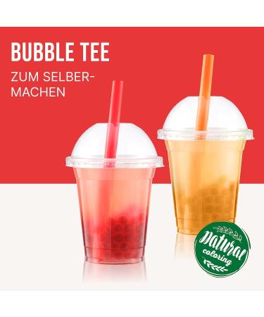 Buy Vegan Bubble Tea Pearl Set - 2-Pack Popping Boba | Strawberry & Peach Flavors | Gluten-Free Tapioca Pearls | 900g Total - Buy Online on GoSupps.com